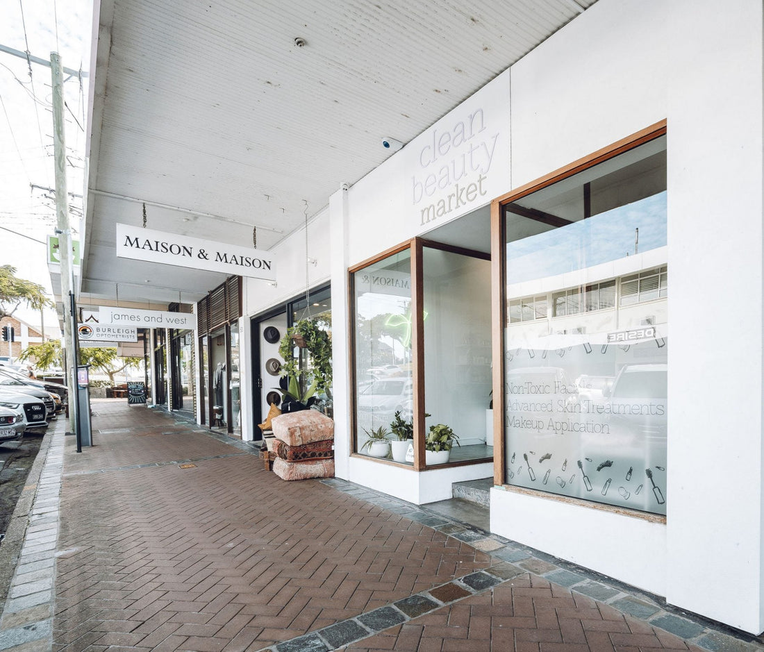 Inside the Clean Beauty Market store and salon