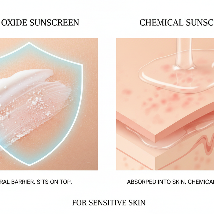 Zinc Oxide vs Chemical Sunscreen - Which Is Better for Sensitive or Reactive Skin