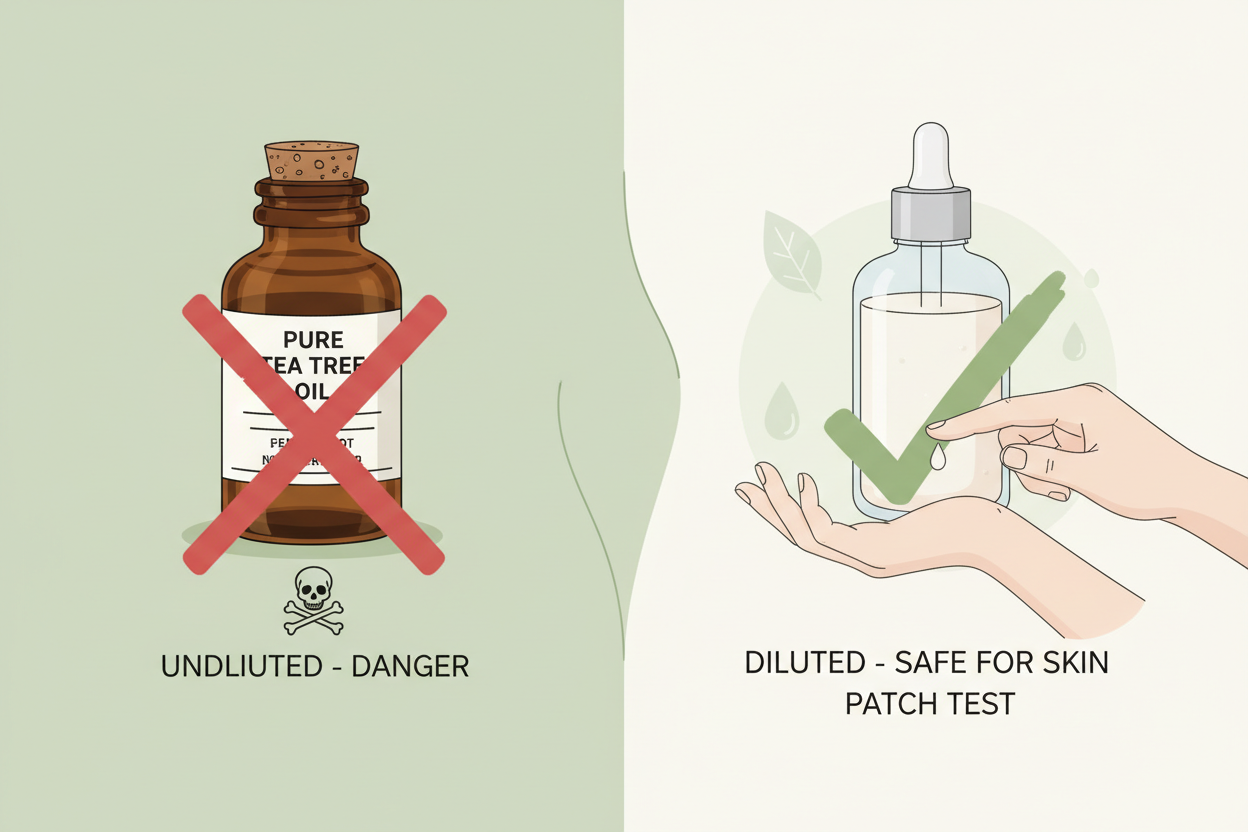 What Happens When You Use Tea Tree Oil Undiluted and How to Spot Irritation Fast