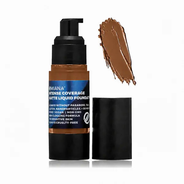 Intense Coverage Liquid Foundation - Mica-Free, Talc-Free, & More!