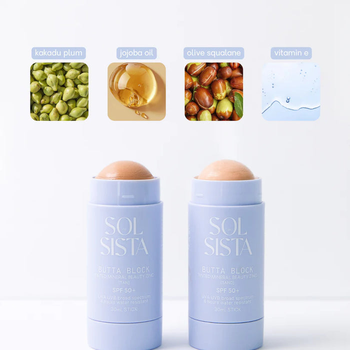 Butta Block™️ Mineral Tinted SPF50+ Sunscreen Balm