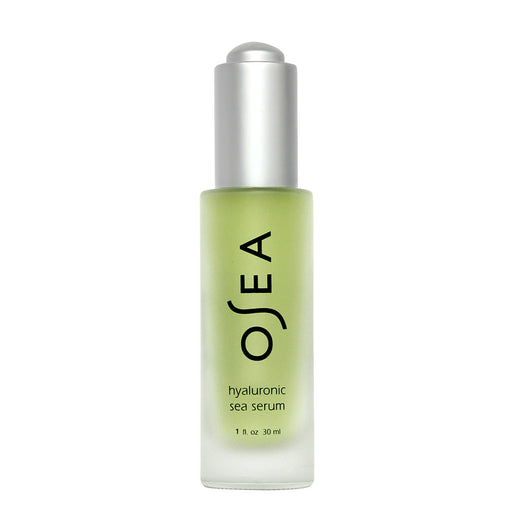 OSEA organic clean facial serum in clear glass looking container