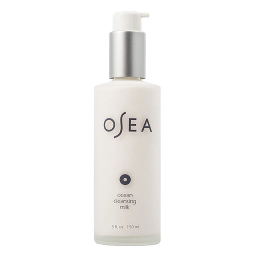 OSEA plant based cleansing milk for face in creamy coloured bottle