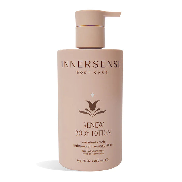 Buy Innersense Renew Body Lotion 250ml from Clean Beauty Market. Order online for Australia wide delivery. Also stocked in our Sydney and Gold Coast stores. 