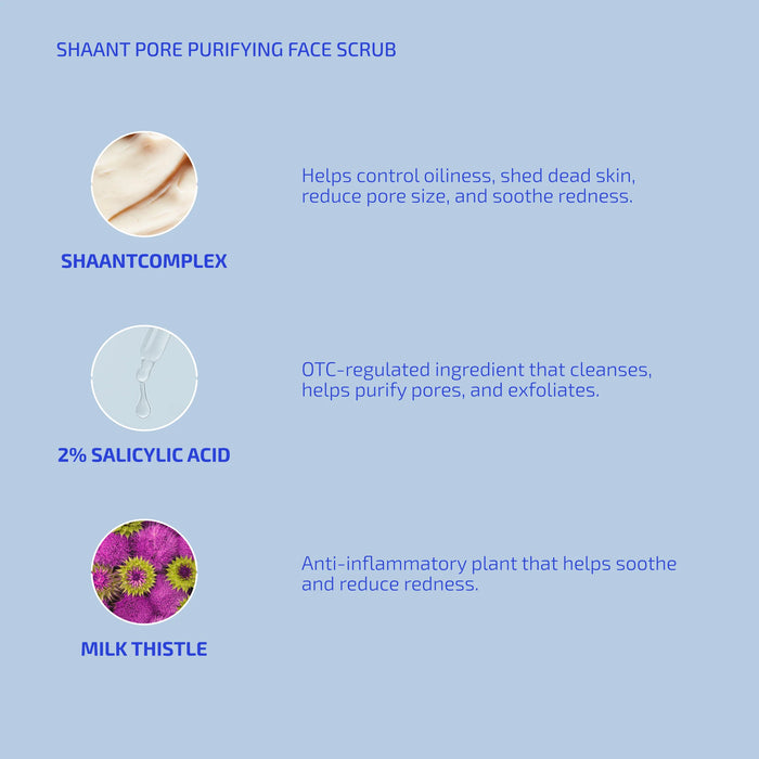 SHAANT Pore Purifying Face Scrub