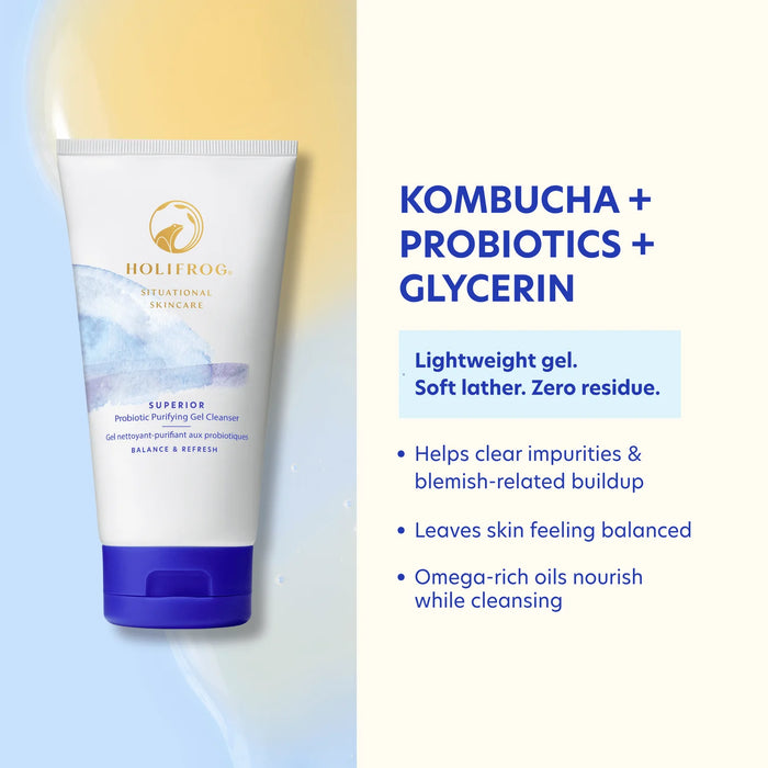 Superior Purifying Omega + Probiotic Gel Cleanser