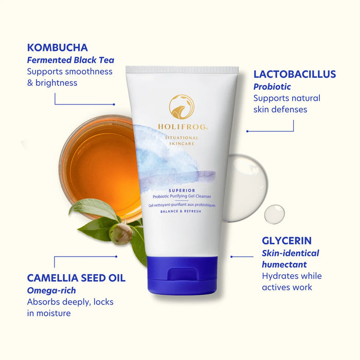 Superior Purifying Omega + Probiotic Gel Cleanser