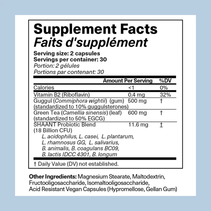 SHAANT ClearSkin Probiotic Supplement 2.0