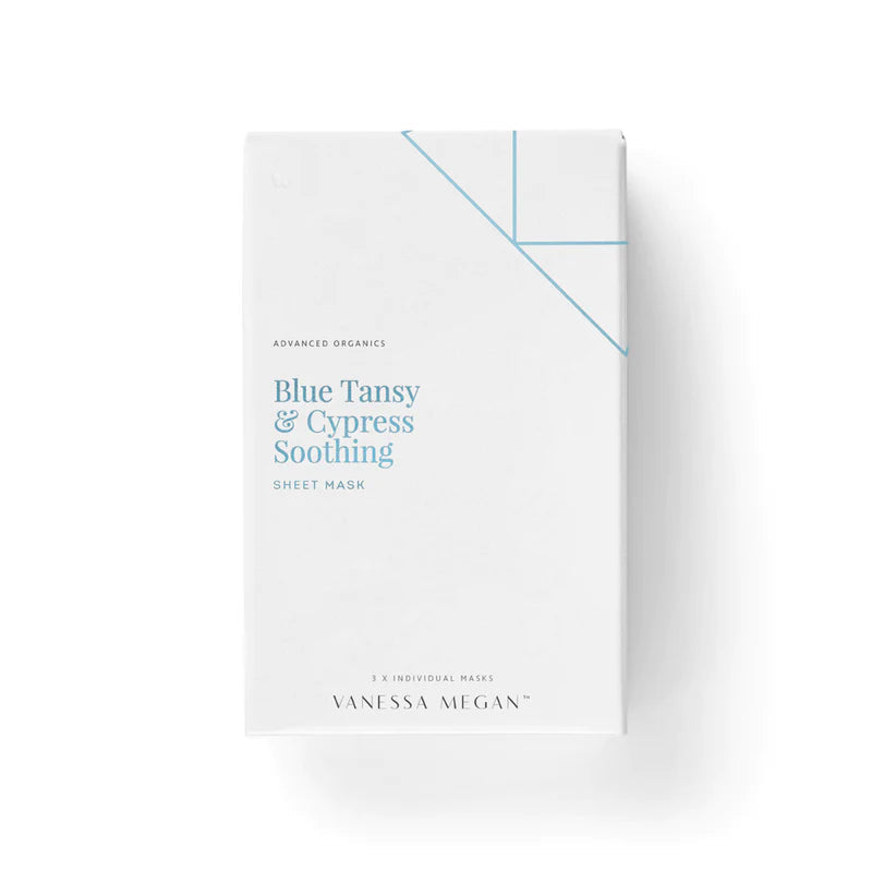 Vanessa Megan Blue Tansy Sheet Mask 3 pack Australian Stockist