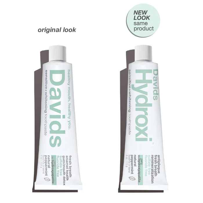 Davids Hydroxi™ sensitive+whitening nano hydroxyapatite premium toothpaste - peppermint