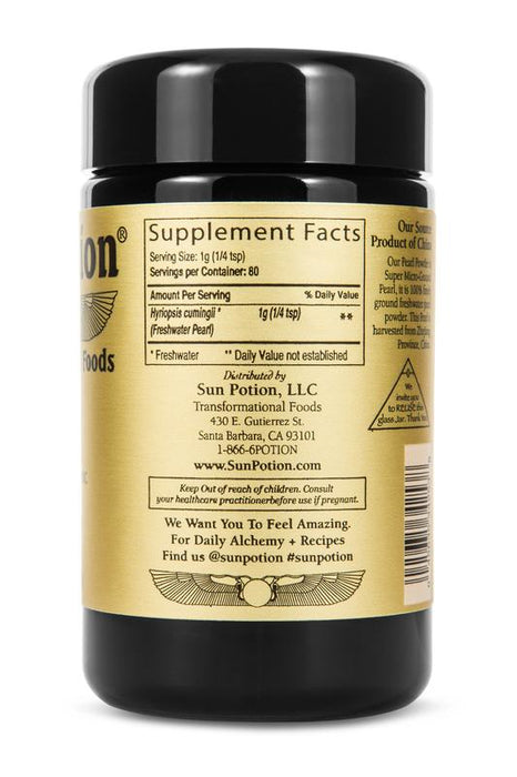 Jar of Pearl Powder Dietary Supplement by Sun Potion